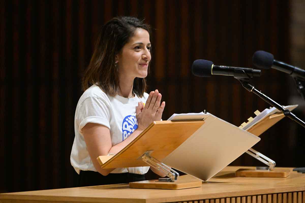 Nelly Ben Tal speaks at 10/7 Commemoration
