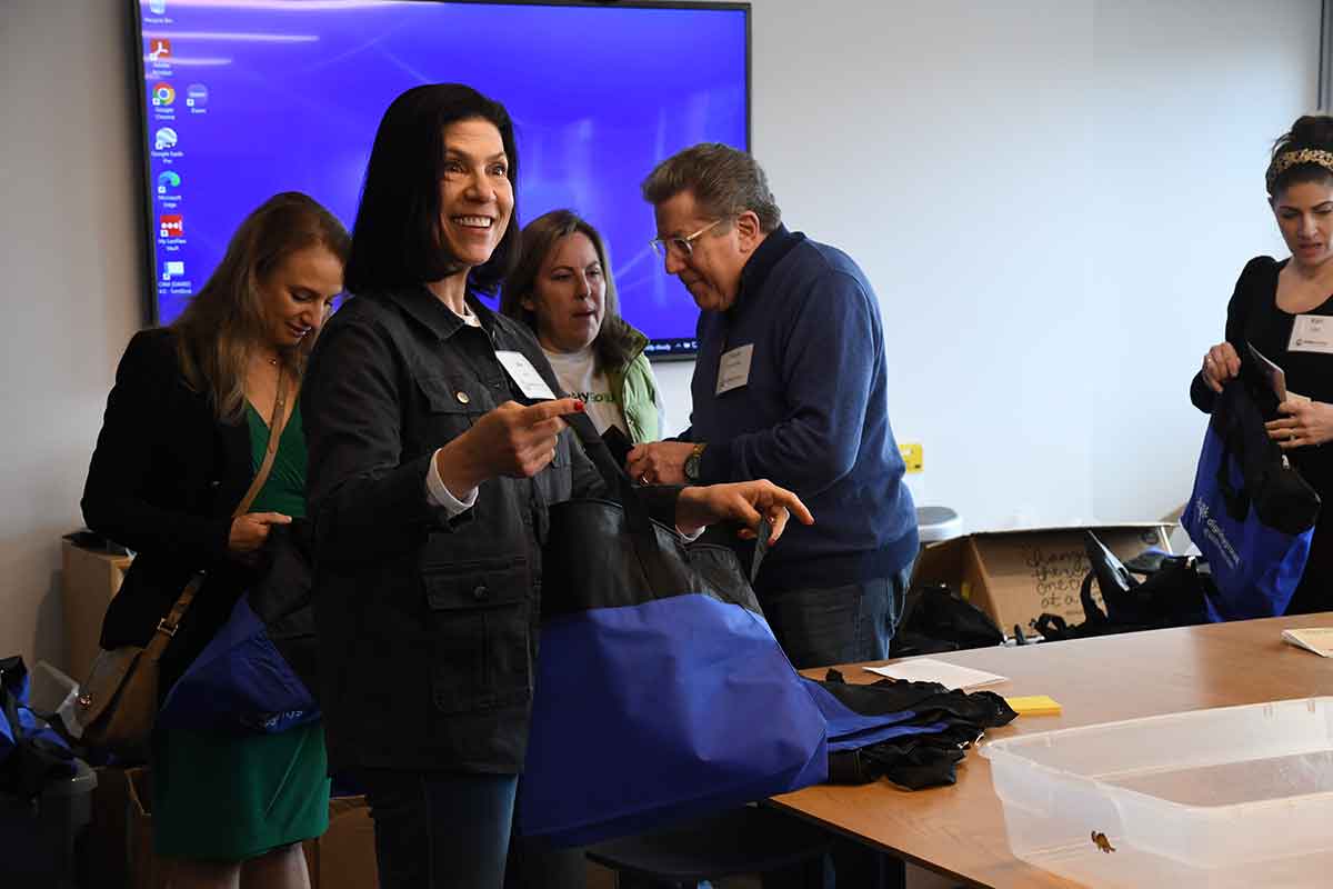 Lisa Mintz volunteers with Dignity Grows