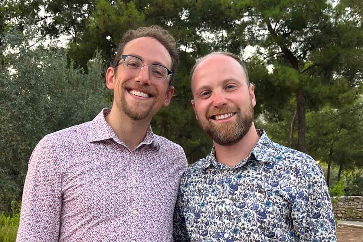 Rabbi Dave and his husband Daniel