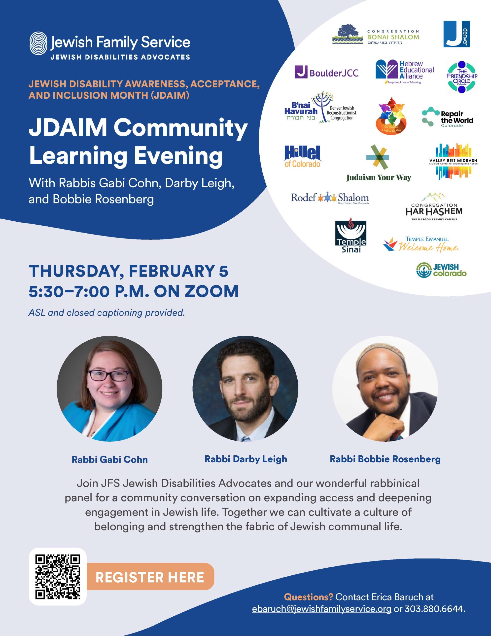JDAIM Community Learning Evening Flyer