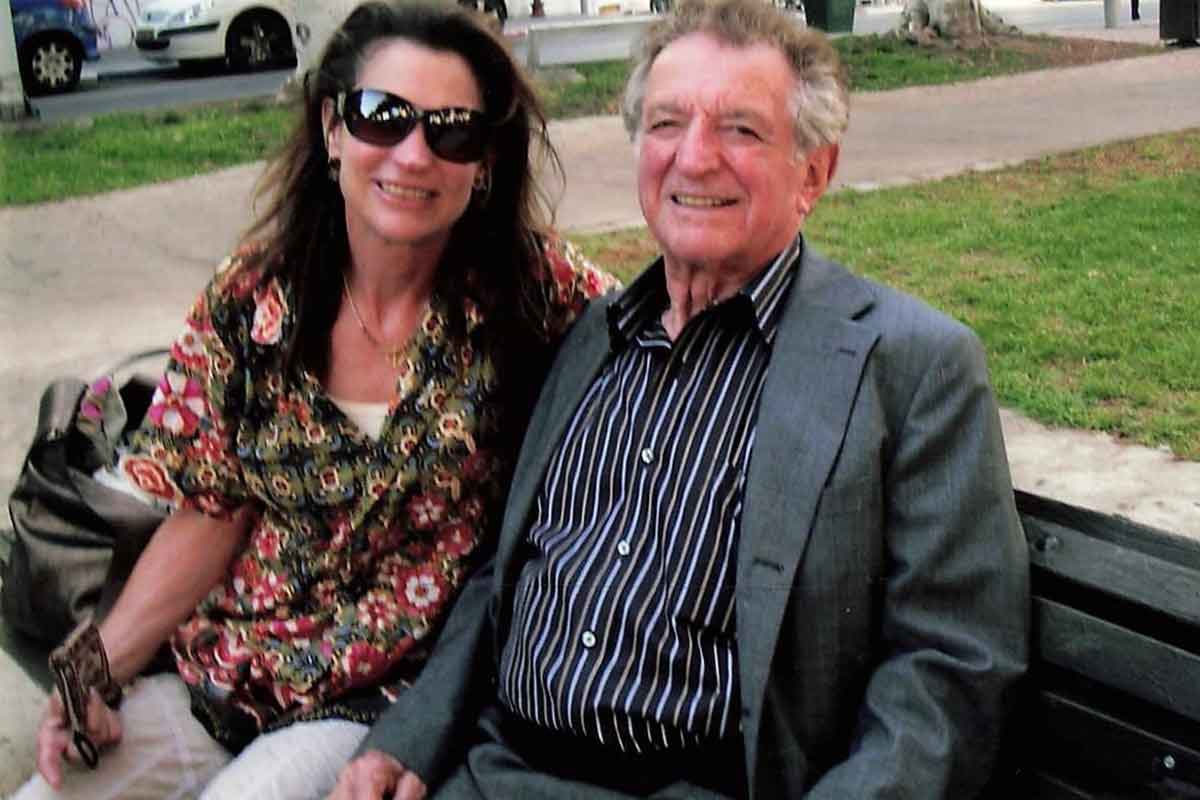 Melinda Goldrich with her father