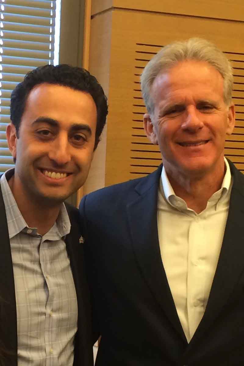 Farahi with Former Israeli Ambassador to the U.S. Michael Oren