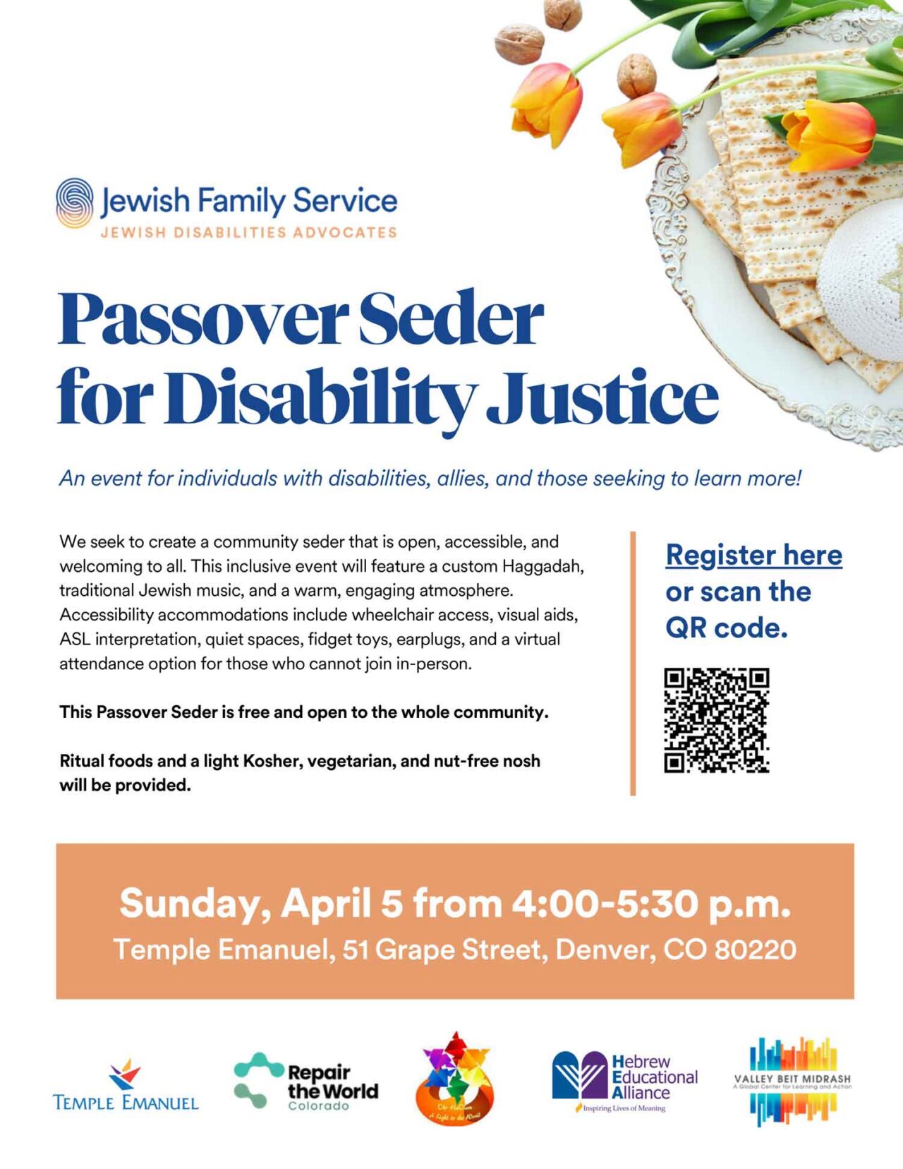 Seder Event Program Samples Passover Seder for Disability Justice - JEWISHcolorado