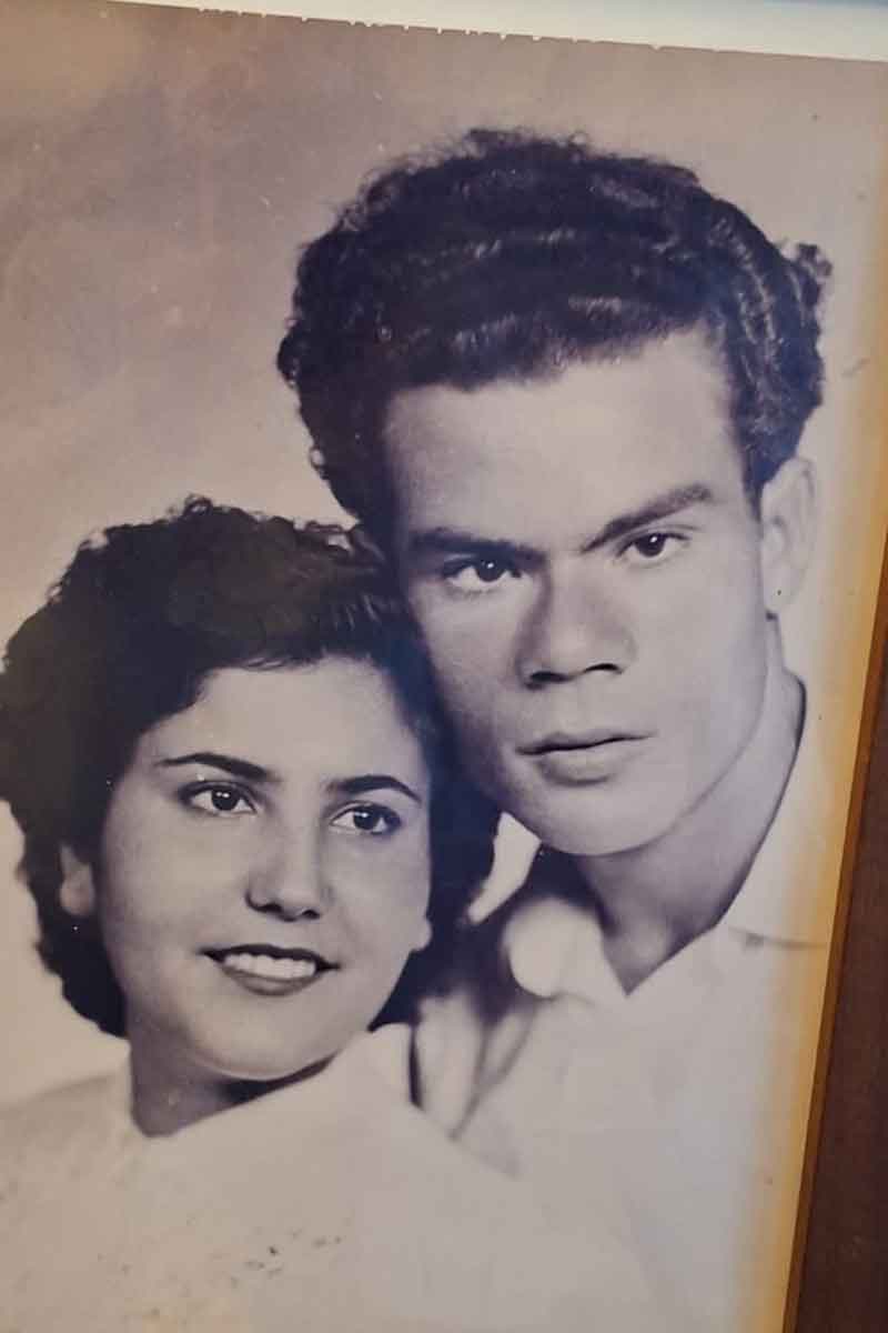 Tomer's grandpa and grandma on his mom's side
