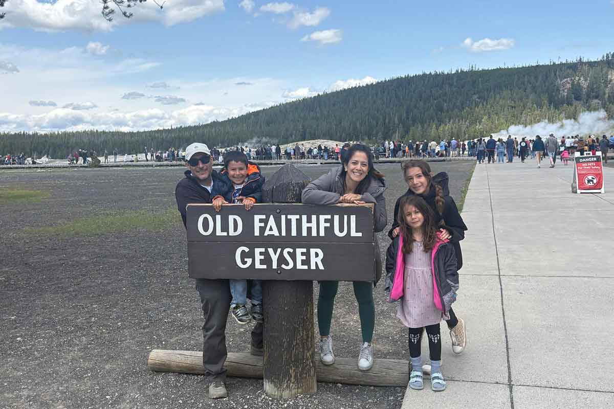 Ben Tal family in Yellowstone